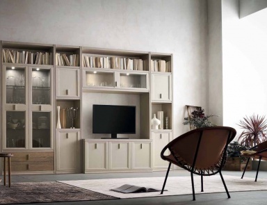 Modular system with open and closed compartments Iris, Maronese