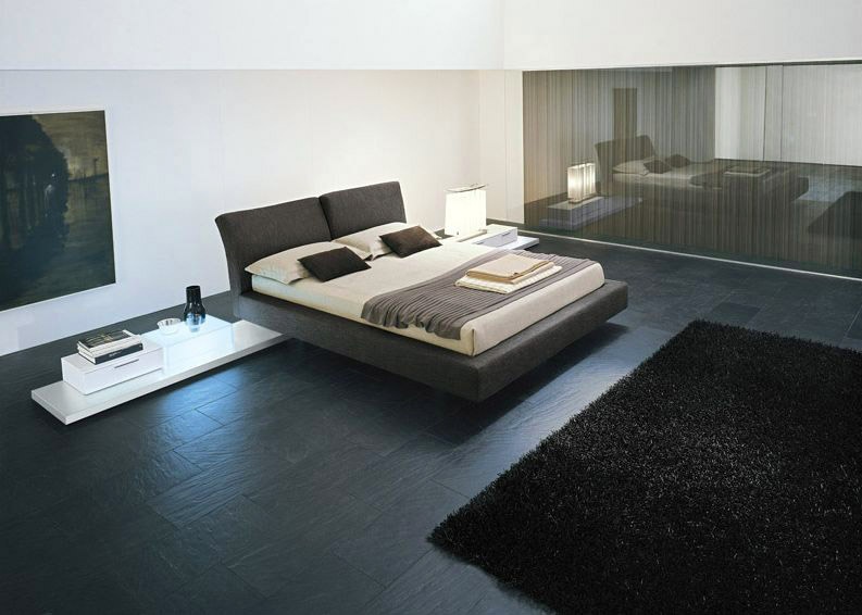Double bed with adjustable headboard, Reflex - Presotto