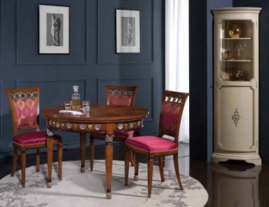 Poker table with carved decoration of gold and silver Poker, Arve Style