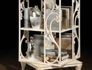 Book low bookcase with carved decoration Venere, Arve Style