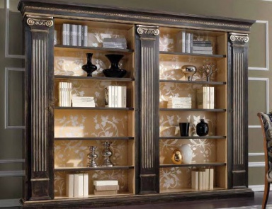 Bookcase with a secret book niches Royal, Arve Style