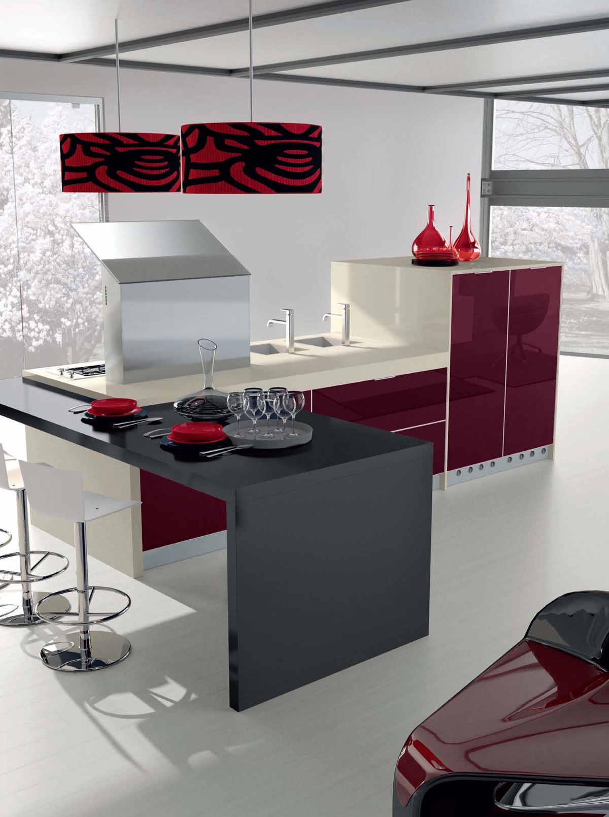 Kitchen Vitra comp.3 from the Italian manufacturer ArTre Luxury furniture MR