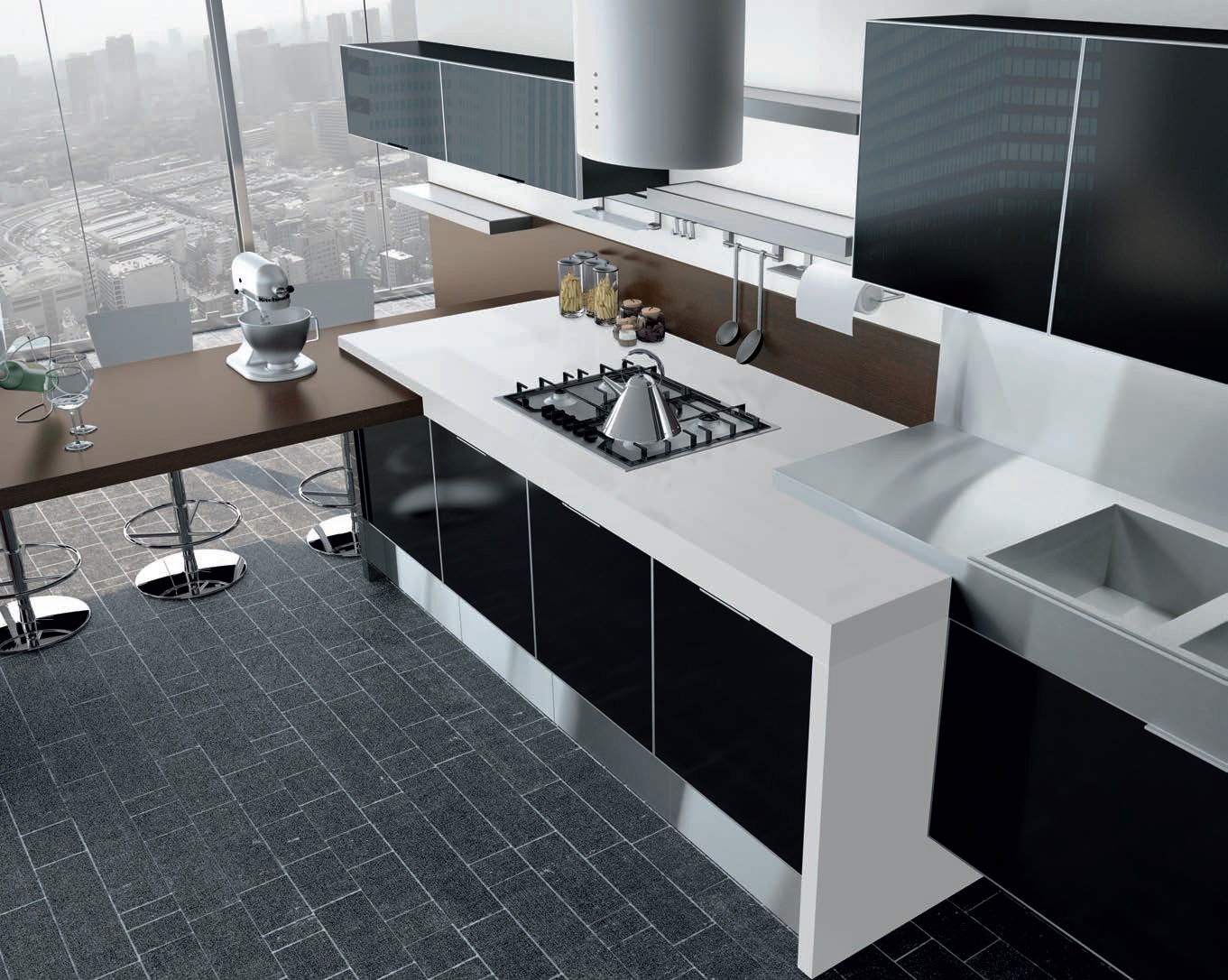Kitchen Vitra comp.4 from the Italian manufacturer ArTre Luxury furniture MR