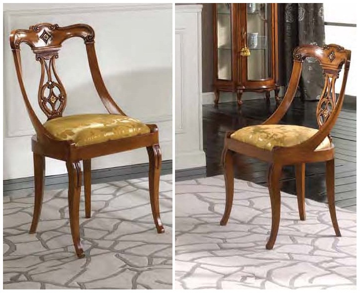 Chair with carved arched back Henry, Arve Style