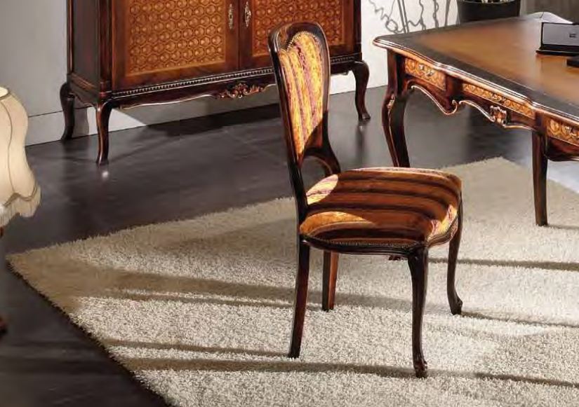 Chair made of wood in the upholstery textile Alyssa, Arve Style