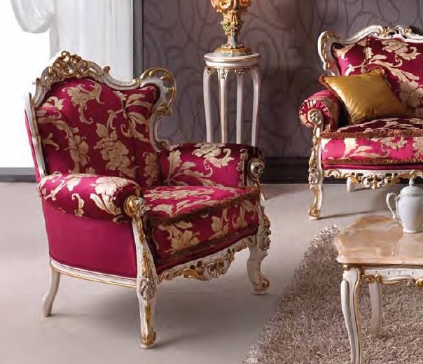 Chair semi-concealed frame Baroque, Arve Style