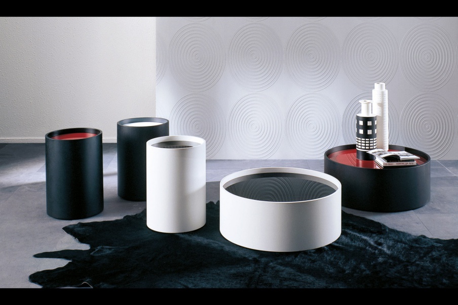 Round mobile side table, Bubble - Porada