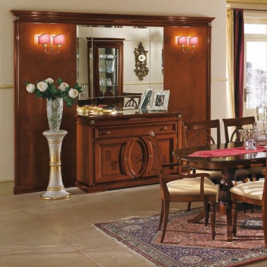 Decorative panel with a mirror Ponte Vecchio