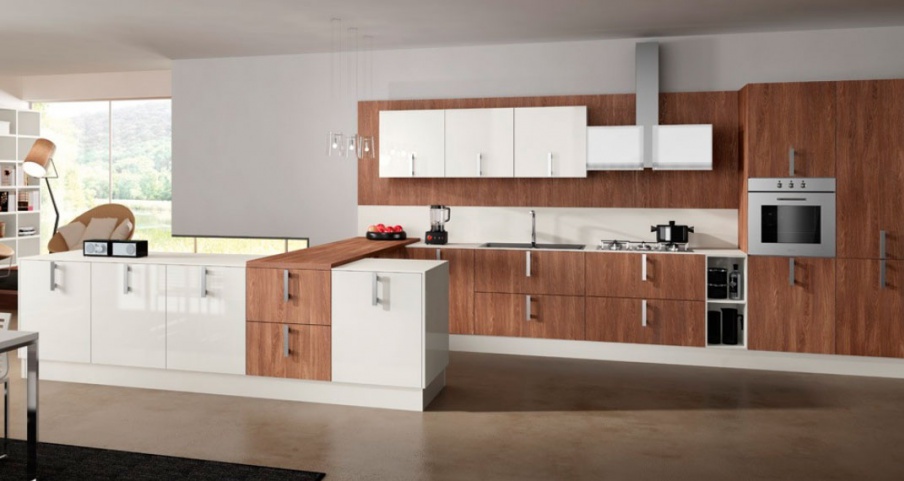 Kitchen With Mounted Glass Shelves Fiamma Alta Luxury Furniture Mr