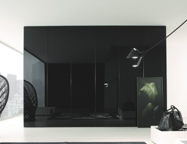 Minimalist wardrobe battente Reflex, Rossetto Armobil
