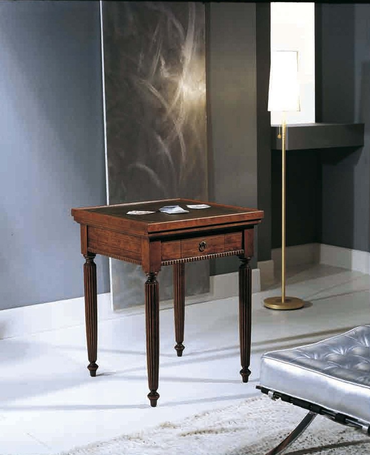 The games table on carved legs Canaletto, Arve Style