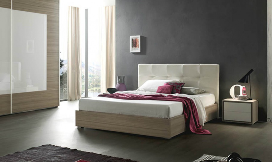 Double bed with upholstered headboard Star, ACF International