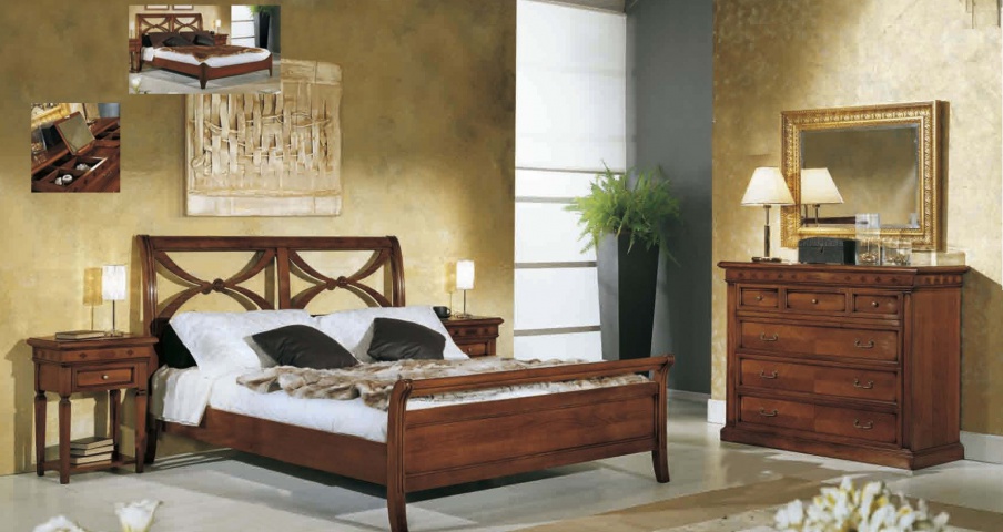 Headsets for bedrooms from solid with elegant inlay Casanova, АArve Style