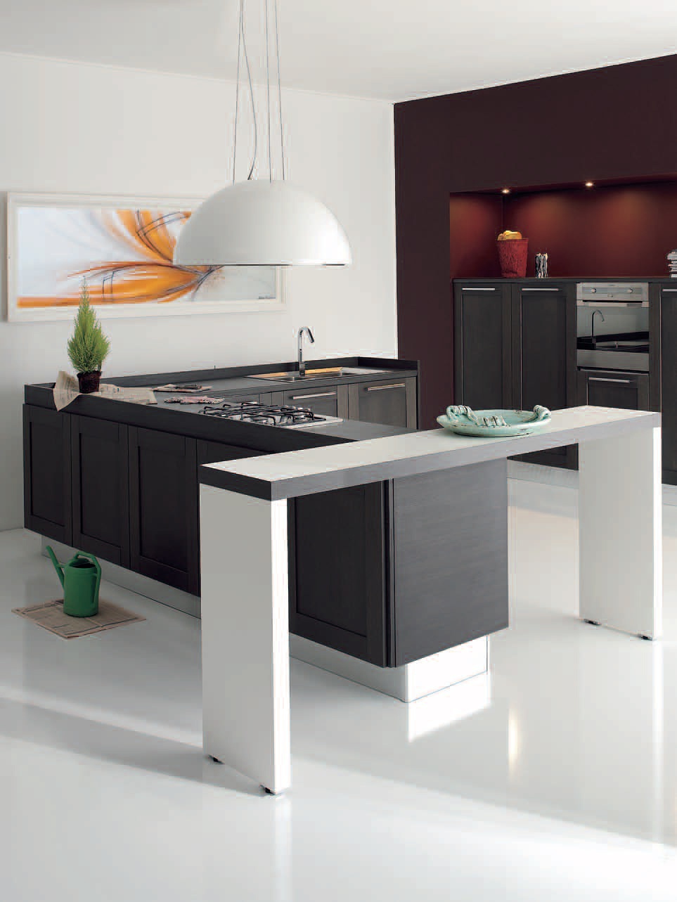 Kitchen (kitchen set) on a frame of natural wood Licia, Aran Cucine
