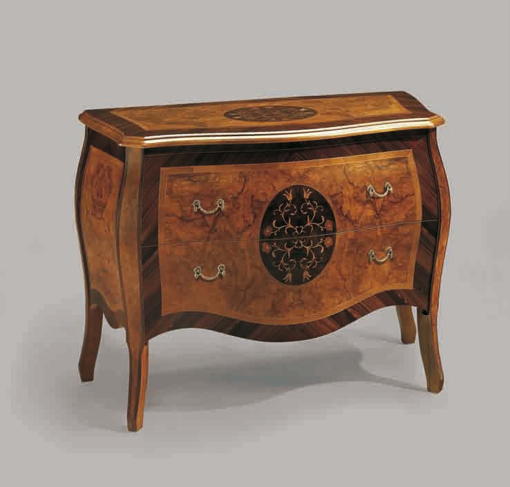 A chest of drawers with inlay handmade Olivo, Arve Style