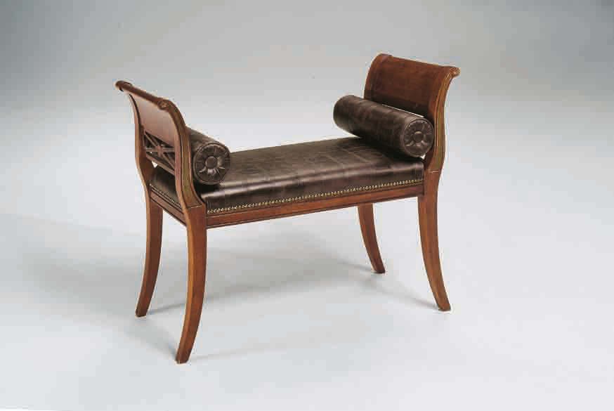 Bench with shaped armrests Canaletto, Arve Style