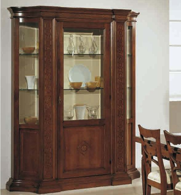 Showcase with hinged glazed sash Tiziano, Arve Style