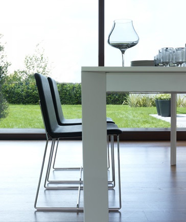 Chair with feet runners, TULLY - JESSE