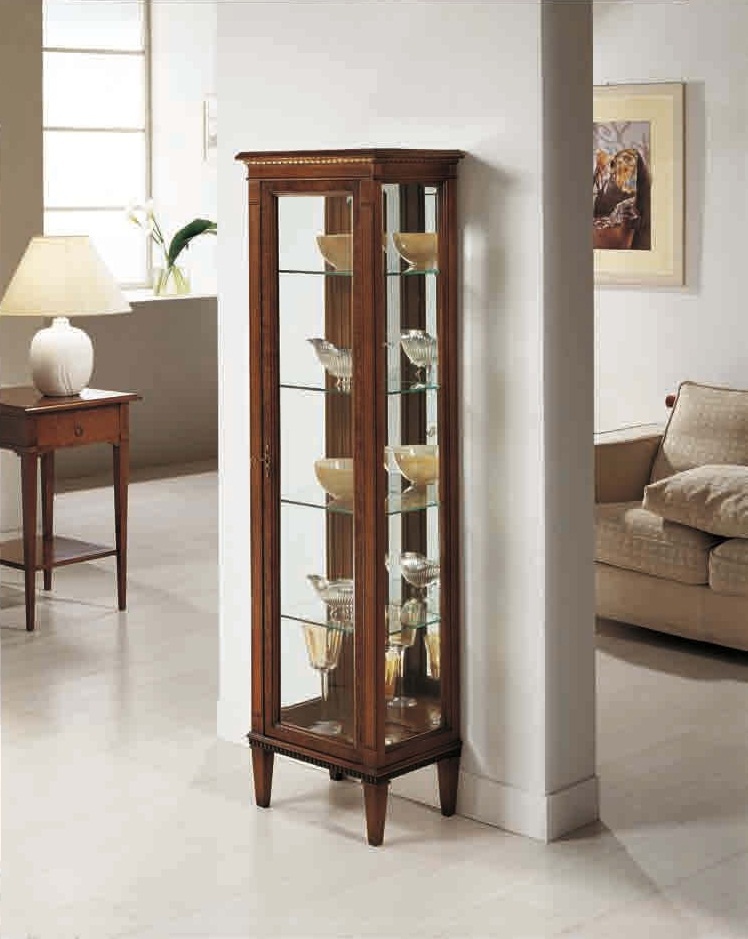 Showcase with metal fluted decor Armonia, Arve Style