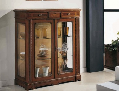 Showcase with 2 swing doors in glass Nicole, Arve Style