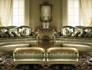 Pouf in fabric Iris SAT Export 