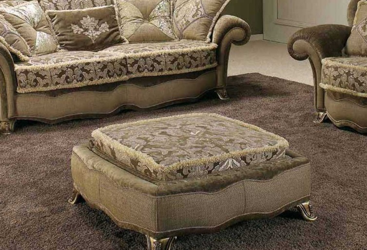 Pouf in fabric Isabel SAT Export 