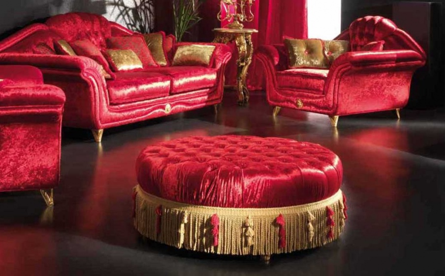 Pouf with wooden frame Luxor Maxi SAT Export