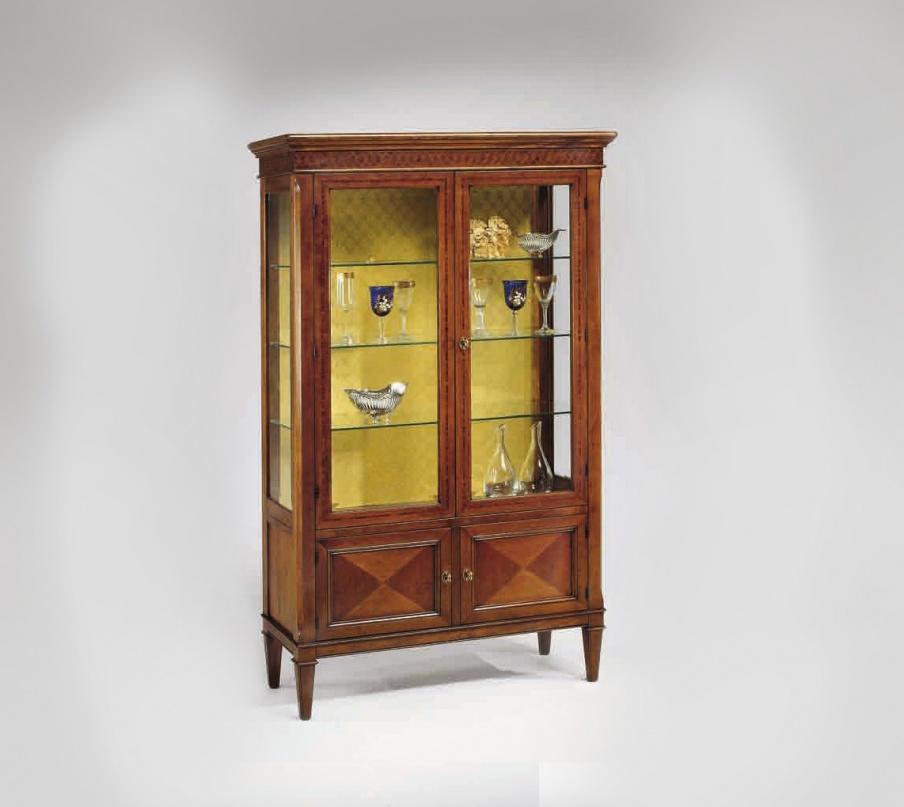 Showcase with inlay and geometric pattern of the fibres Marta, Arve Style