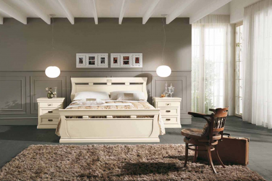 Double bed in classic style, Venere, Maronese
