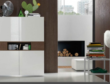 Cabinet with closed sections and a shelf Kubo Collection, ACF International 
