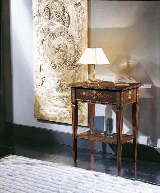 Pridivannogo table with drawer on tall straight legs Violino, Arve Style