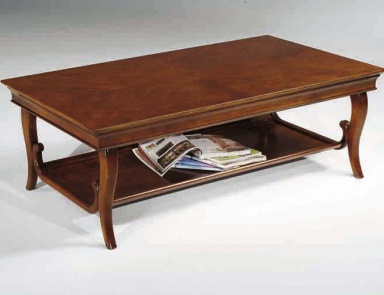 Coffee table with rectangular top and shelf Eleonora, Arve Style