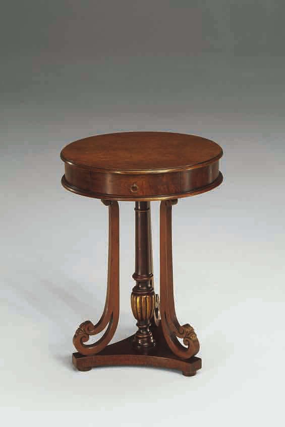 Pridivannogo table with a round top on the supports Gambone, Arve Style