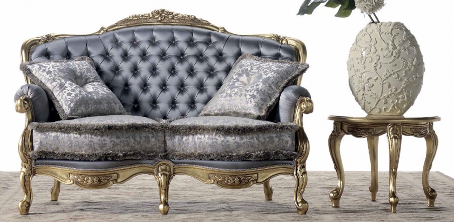 The sofa in the textile upholstery Regina, SAT Export 