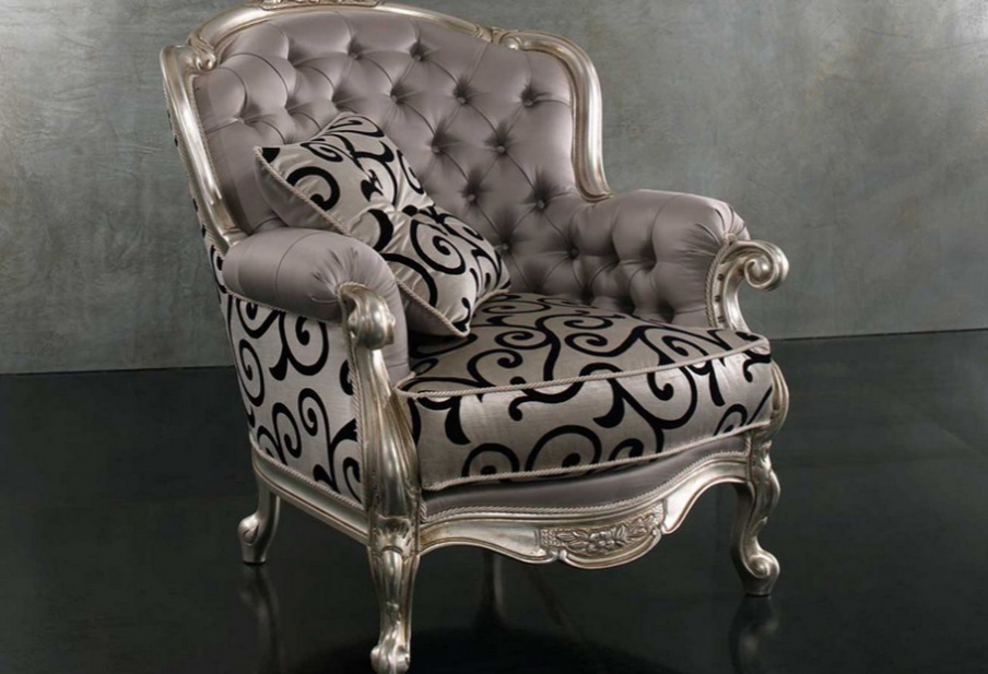 Chair in textile upholstery Regina, SAT Export