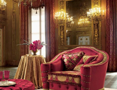 Armchair in fabric Vienna, SAT Export