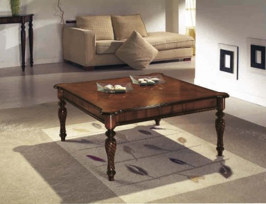 The glossy coffee table on carved legs Athos, Arve Style