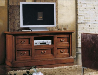 Cabinet for TV with 5 drawers Canaletto, Arve Style (bedside table for TV)