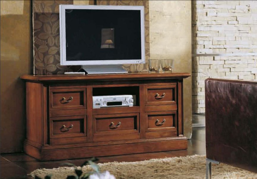 Cabinet for TV with 5 drawers Canaletto, Arve Style