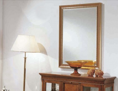 Mirror with wooden frame with carving simple Marta, Arve Style