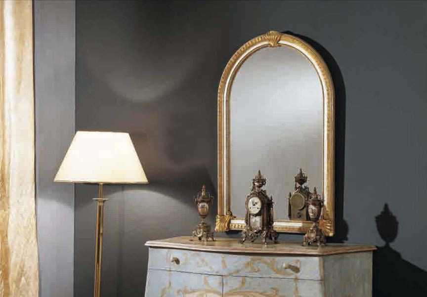 A mirror in a gilded frame in the form of an arch Art?, Arve Style