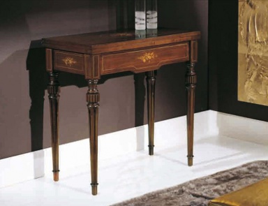 Console inlaid with hinged top Alessandro. Arve Style