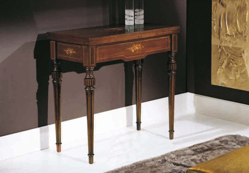 Console inlaid with hinged top Alessandro. Arve Style