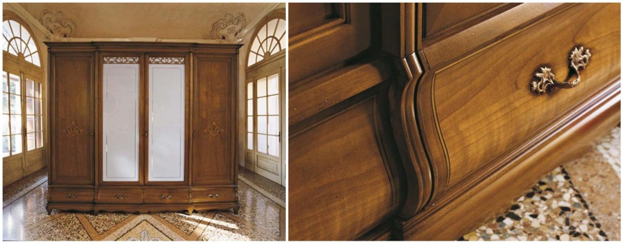 Wardrobe with 4 hinged doors Fenice, Arve Style