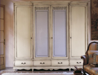 Cabinet 4-folding in the white coating Fenice, Arve Style
