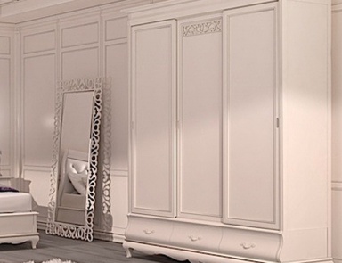 The Cabinet on figured legs with 3 sliding doors Fenice, Arve Style