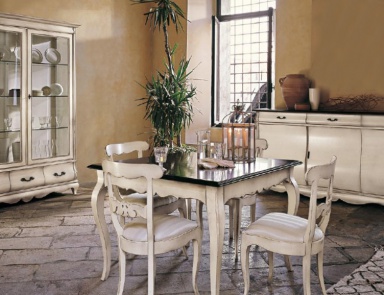 For dining room set with white lacquer Fenice, Arve Style