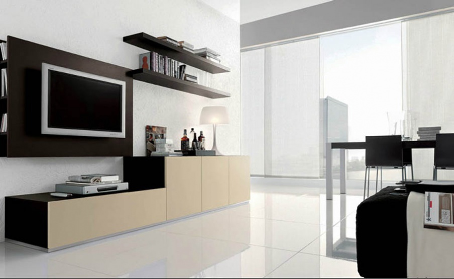 Modular system with open shelves and closed sections Kubo Collection, ACF International