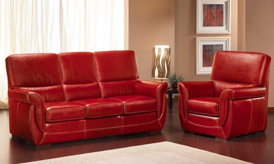 Three seater sofa with frame of wood Ibiza, SAT Export