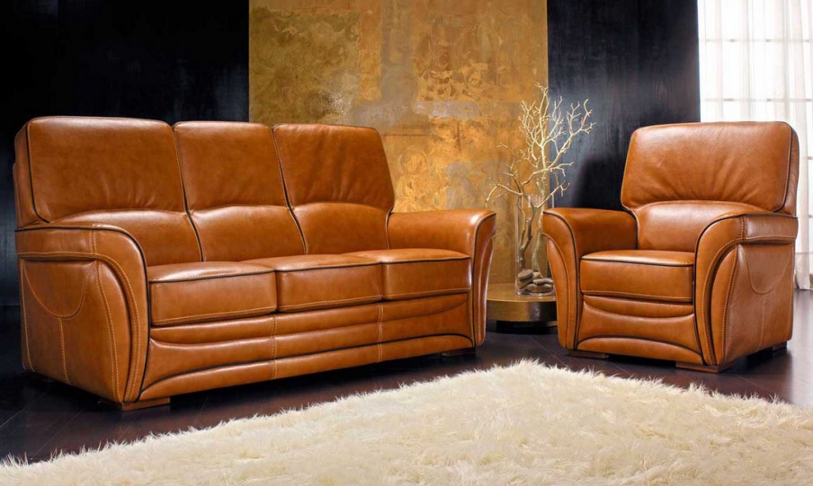 Three seater sofa with frame of wood Praga, SAT Export
